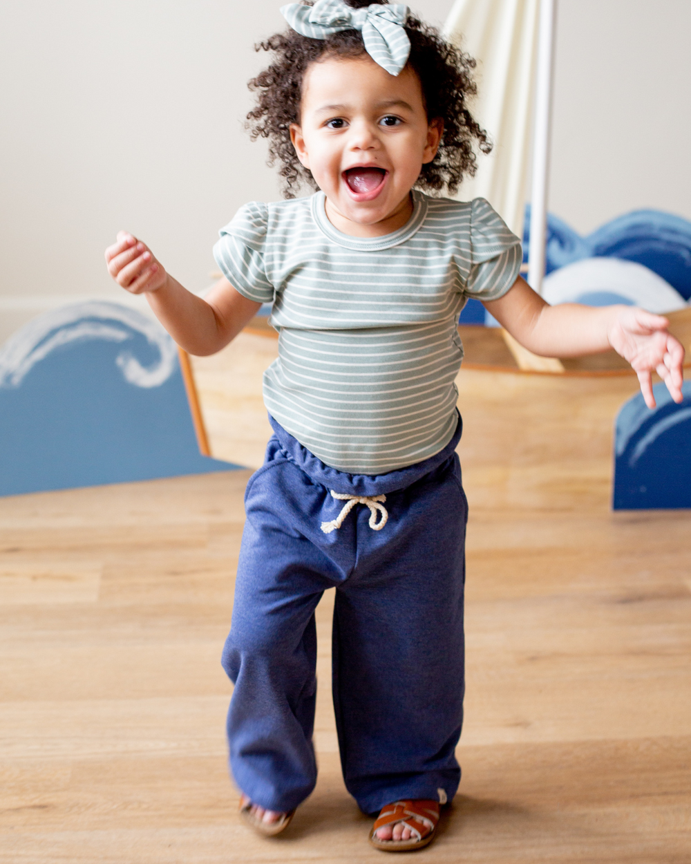 Denim Wide Leg Pants