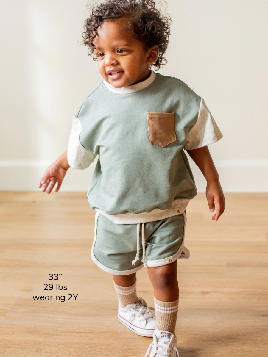 Sage Midi Shorts