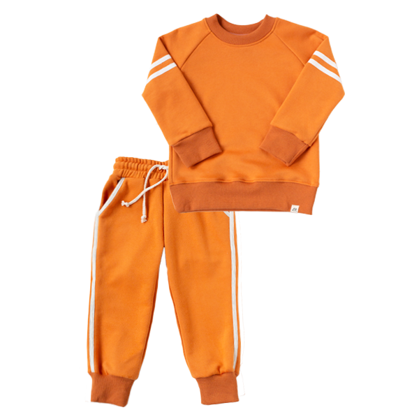 Clementine Track Crew and Jogger Set