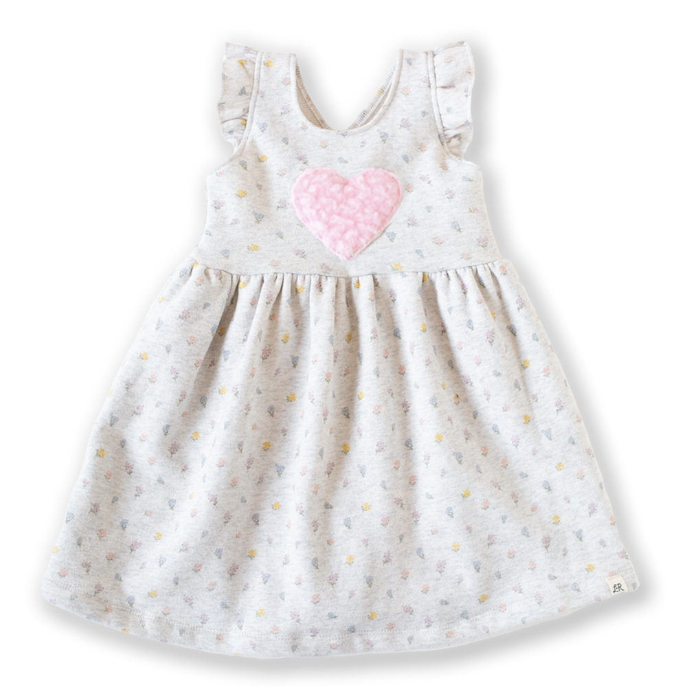 Ditsy Floral Ruffle Crossback Dress