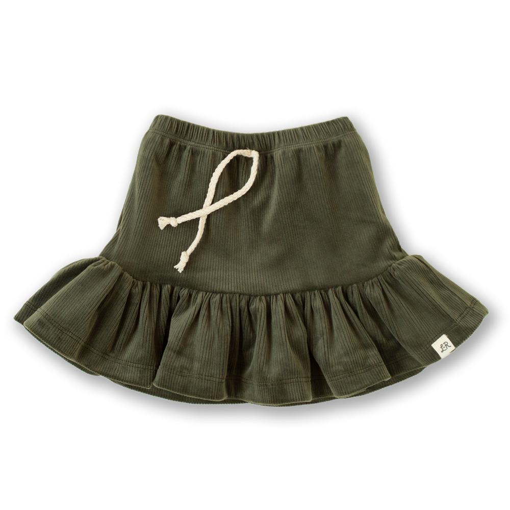 Basil Corduroy Tea Skort