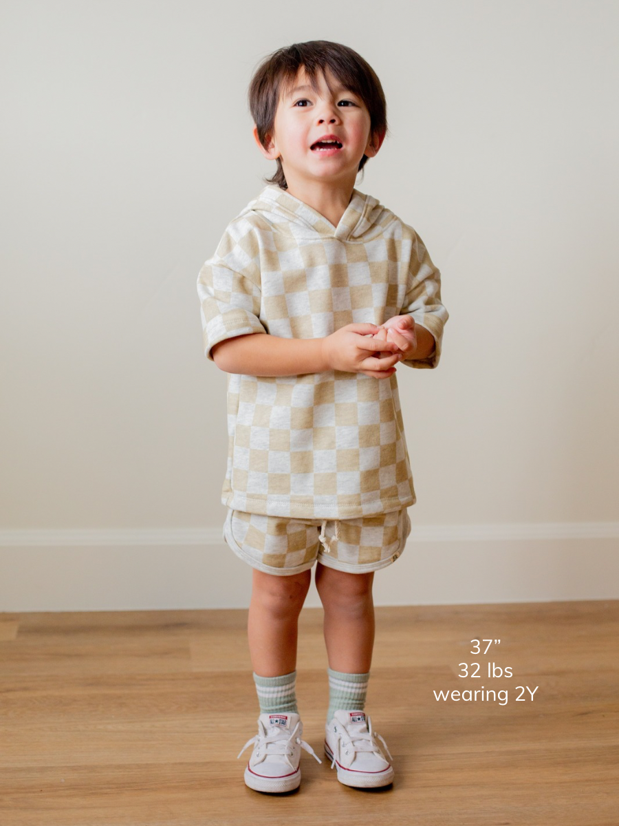 Mayfield Check Short Sleeve Hoodie