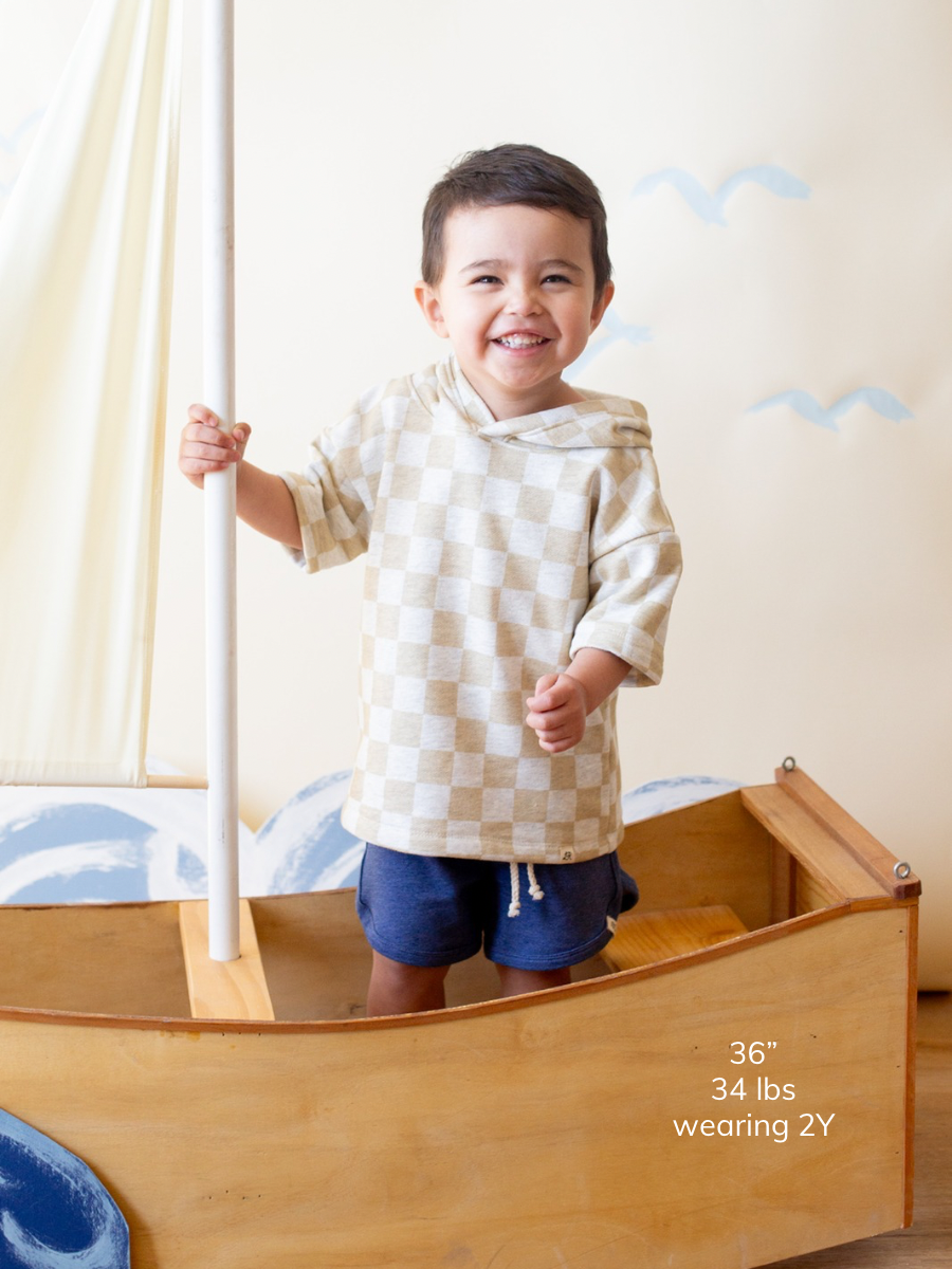 Mayfield Check Short Sleeve Hoodie