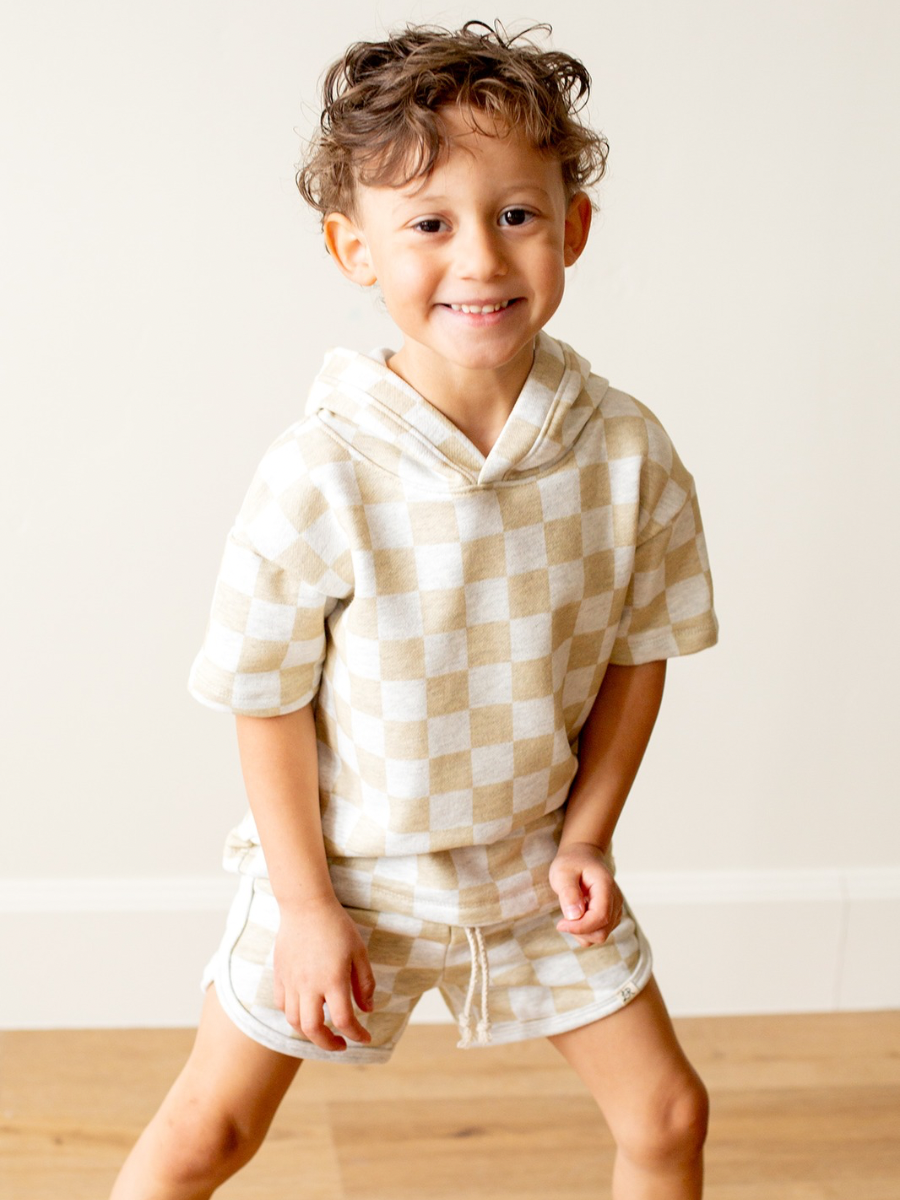 Mayfield Check Short Sleeve Hoodie