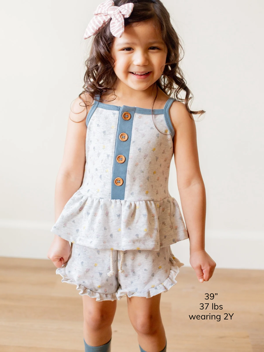 Ditsy Floral Puddle Shorts