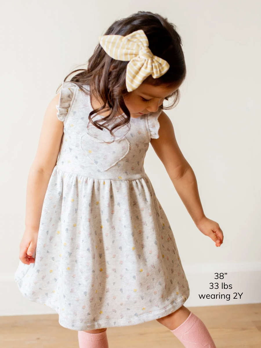 Ditsy Floral Ruffle Crossback Dress