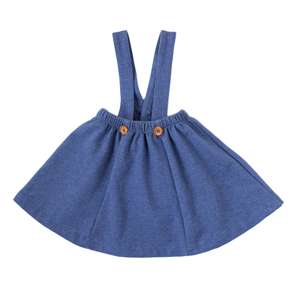 Denim Suspender Skort