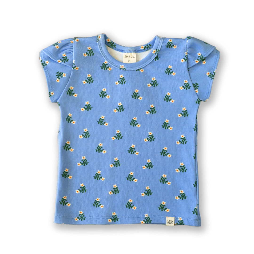 Skipper Flora Petal Sleeve Top – Little Road Co.