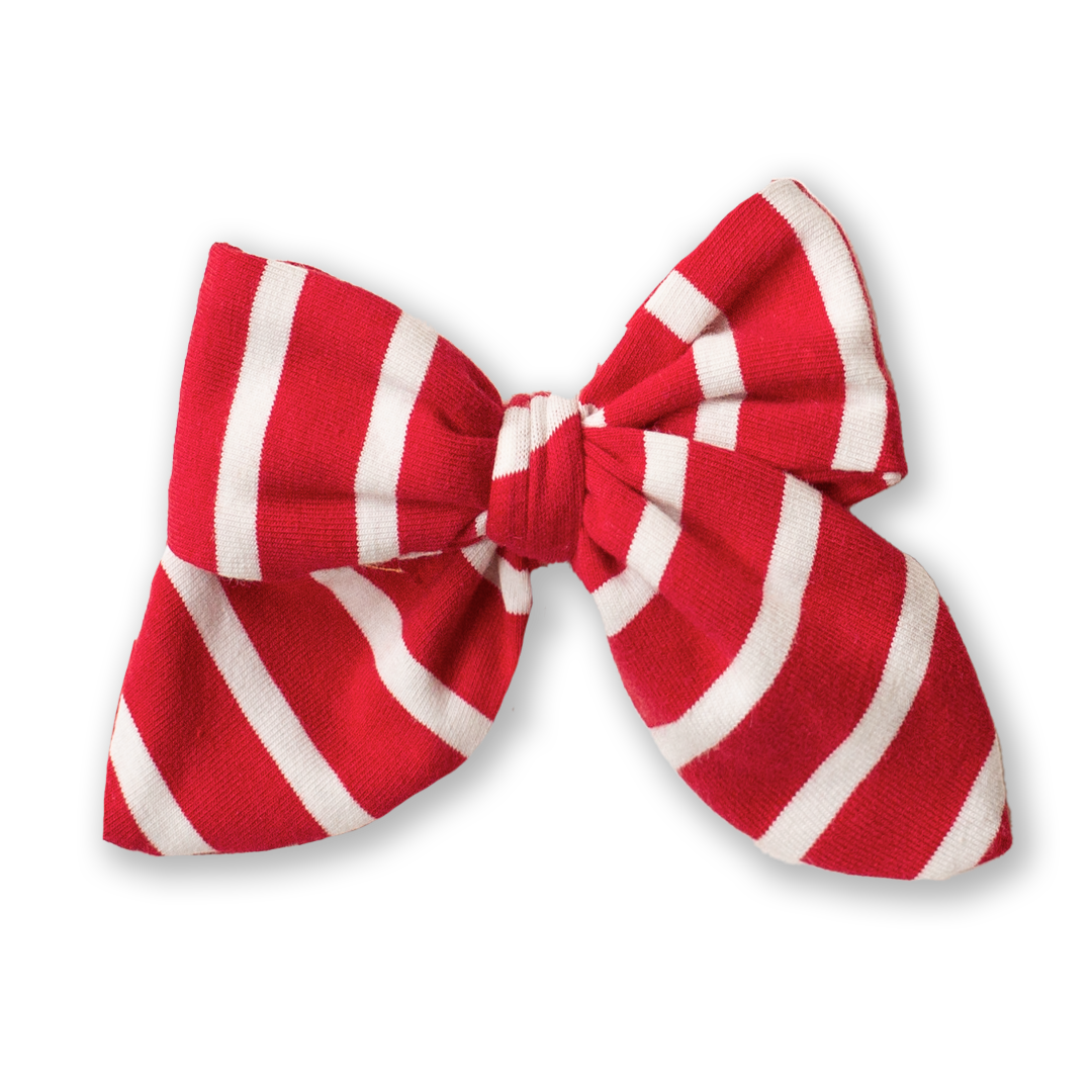 Candy Cane Stripe Bow