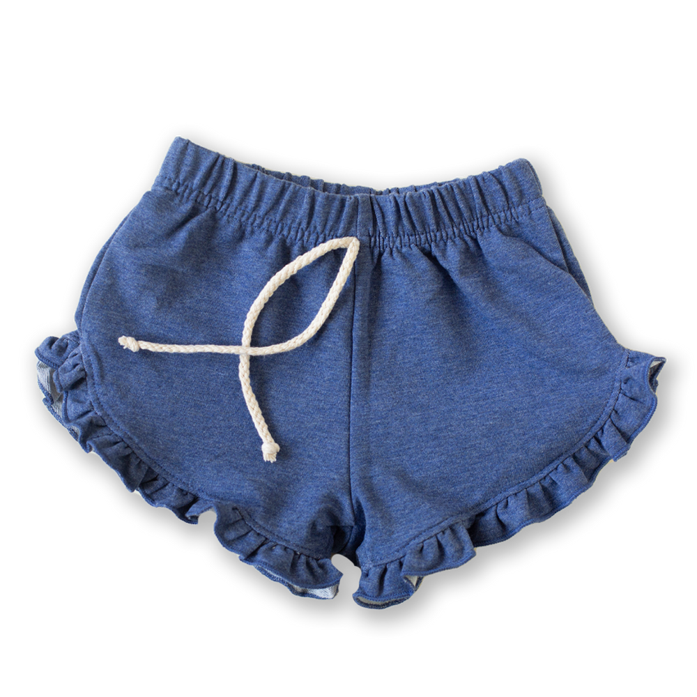 Denim Puddle Shorts
