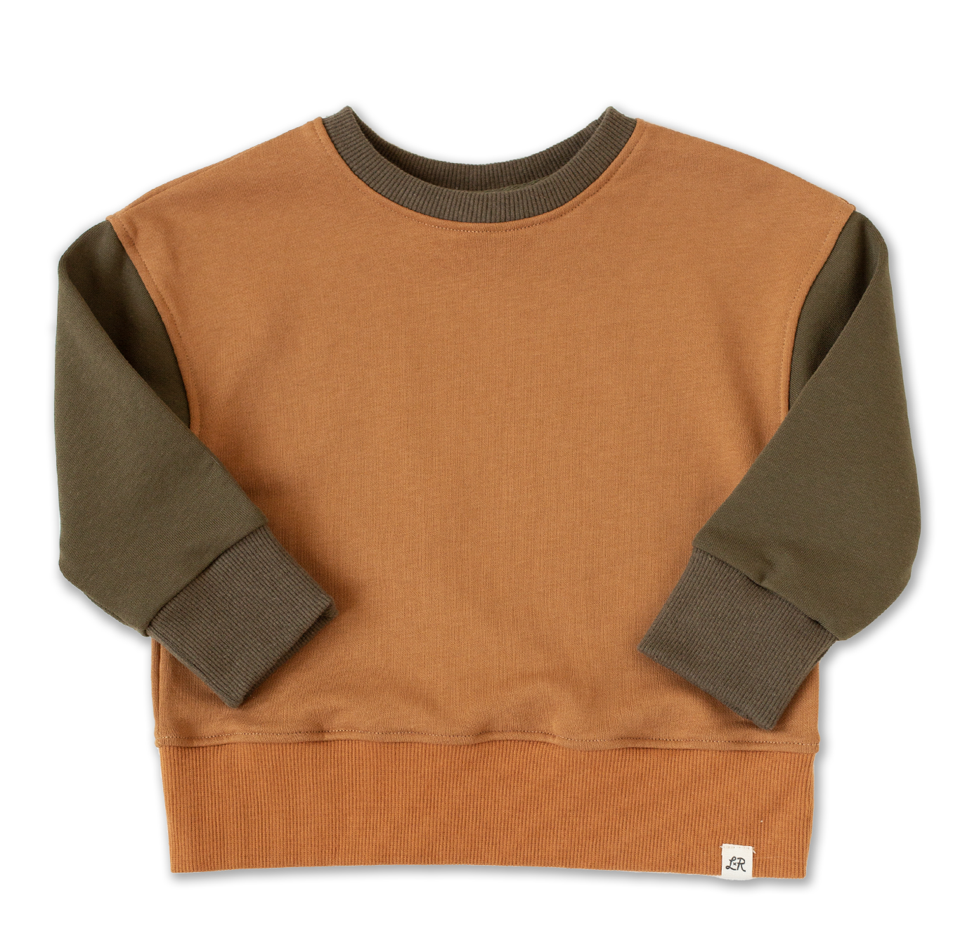 Pumpkin Spice and Thyme Colorblock Crewneck