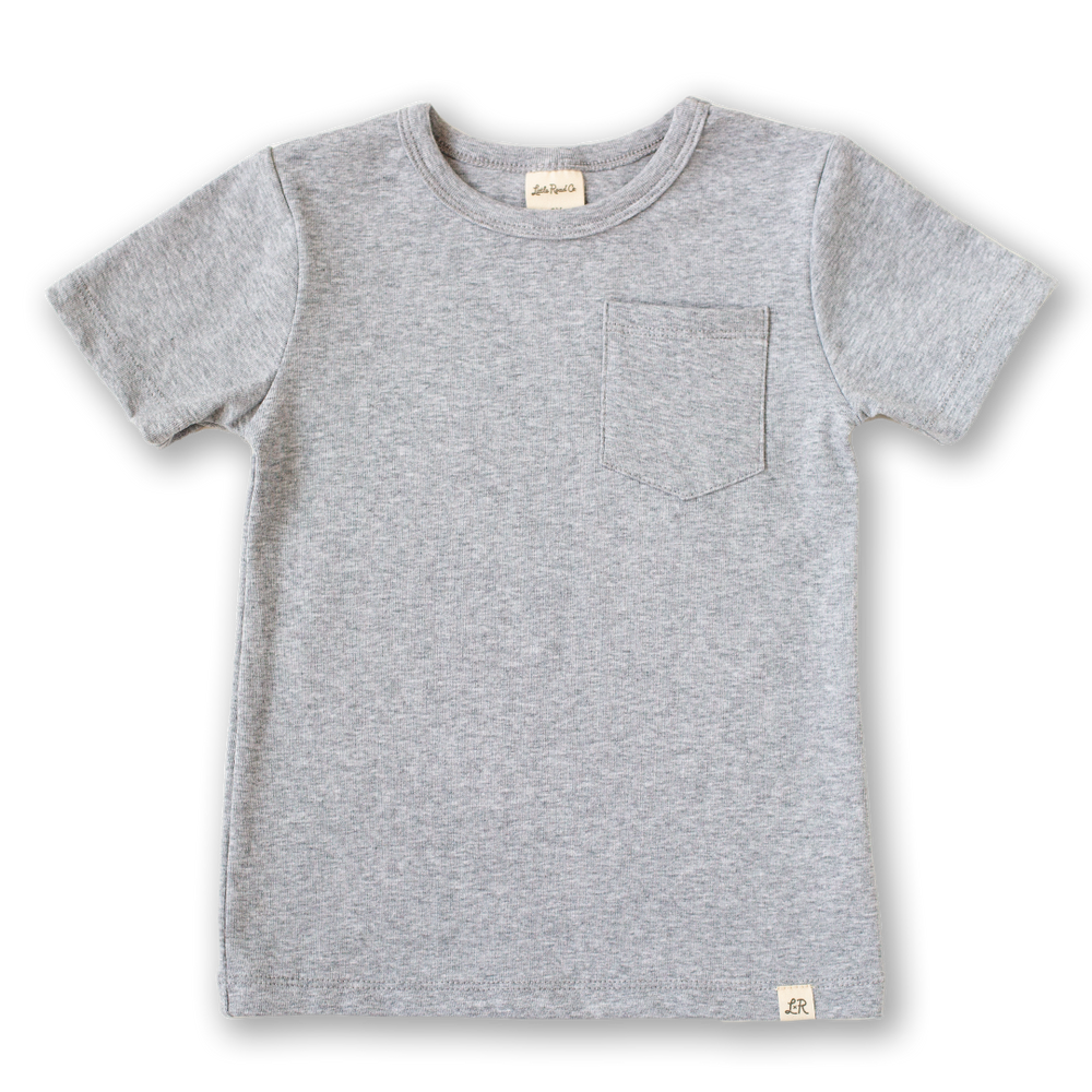 Heathered Grey Short Sleeve Pocket Shirt