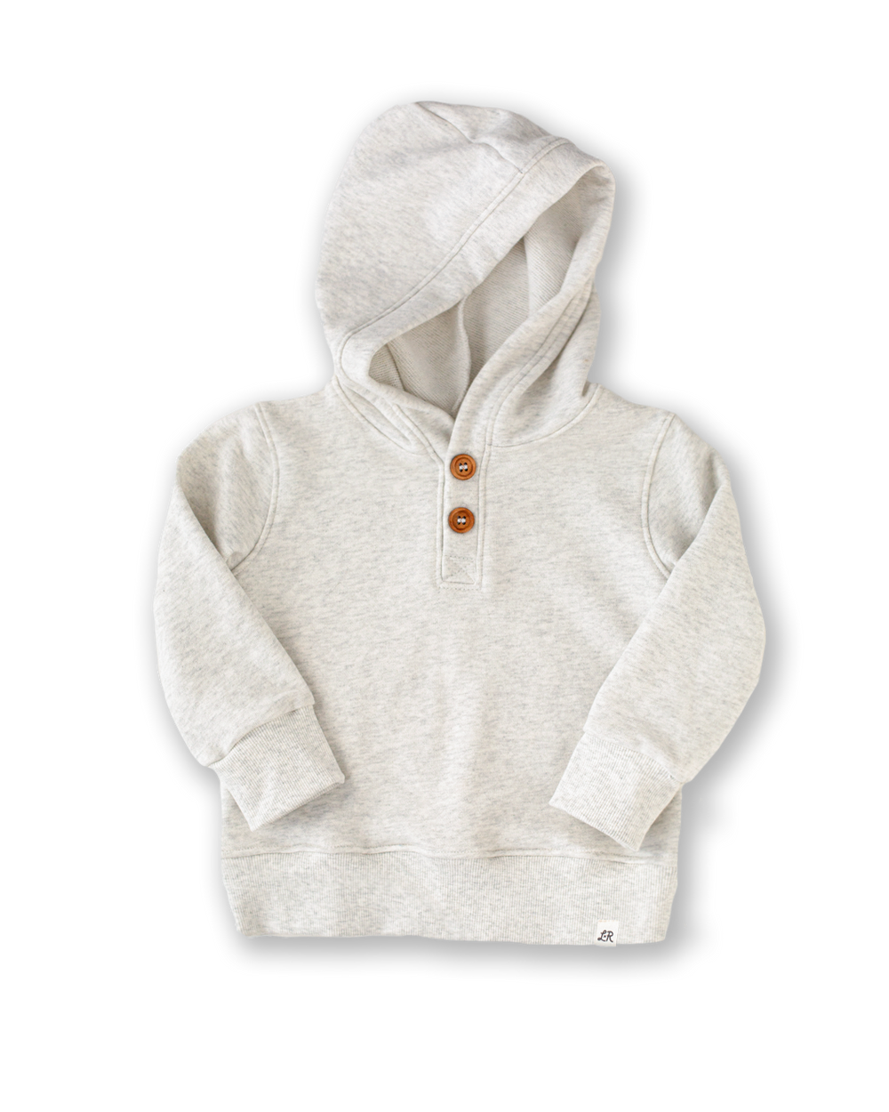 **PREORDER** Heathered Cream Button Hoodie