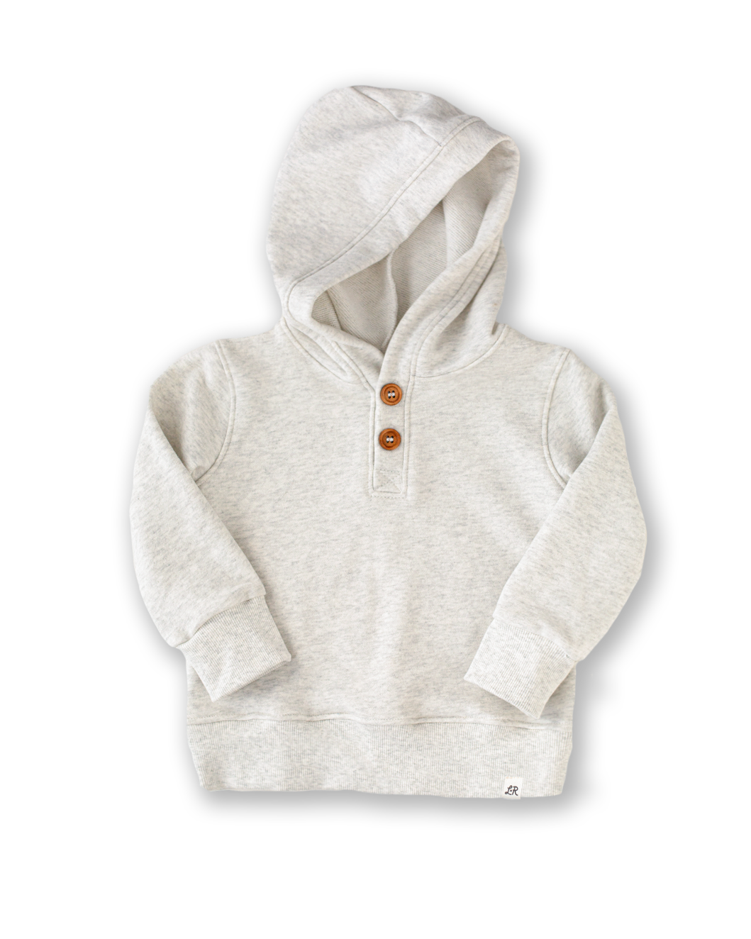 **PREORDER** Heathered Cream Button Hoodie