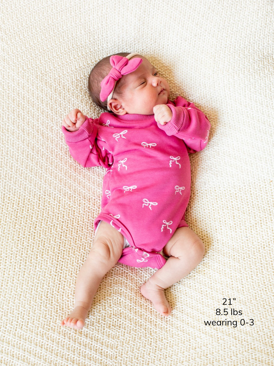 Posy Bow Print Puff Sleeve Bubble Romper