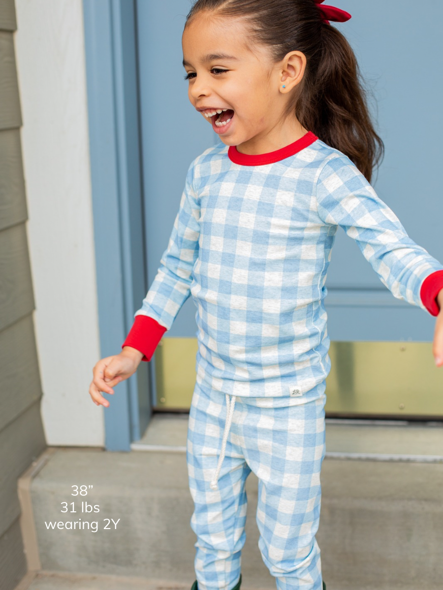 Blueberry Check Lounge Set