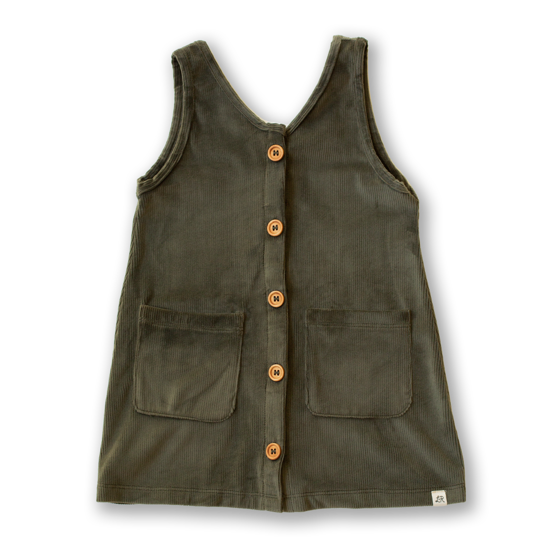 Basil Corduroy Pinafore Dress