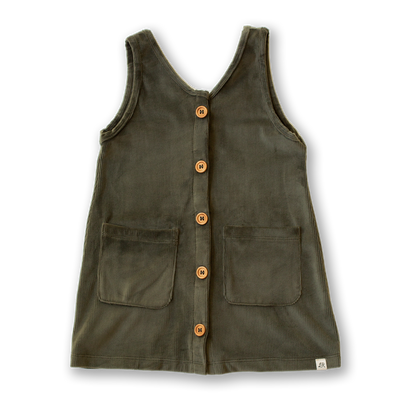 Basil Corduroy Pinafore Dress