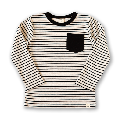 Raven Stripe and Raven Long Sleeve Pocket Shirt