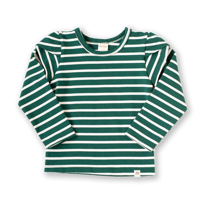 Evermore Stripe Long Sleeve Petal Top