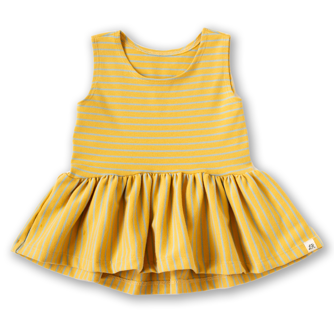 Daffodil Stripe Peplum