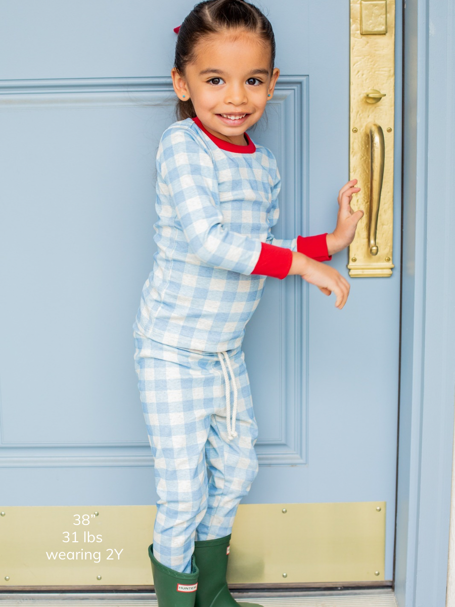 Blueberry Check Lounge Set