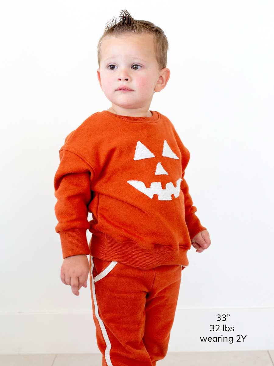 Monarch Jack-o’-Lantern Patch Crewneck