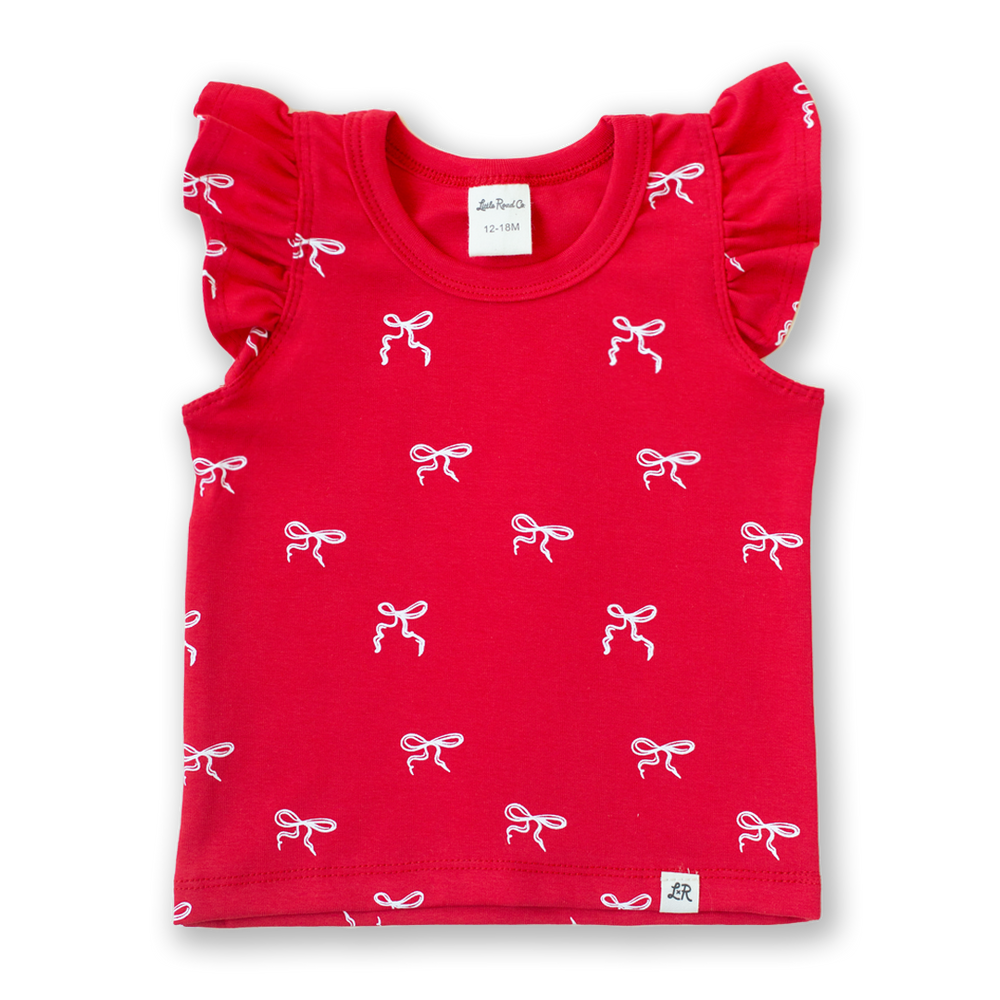 Heritage Bow Print Flutter Tank