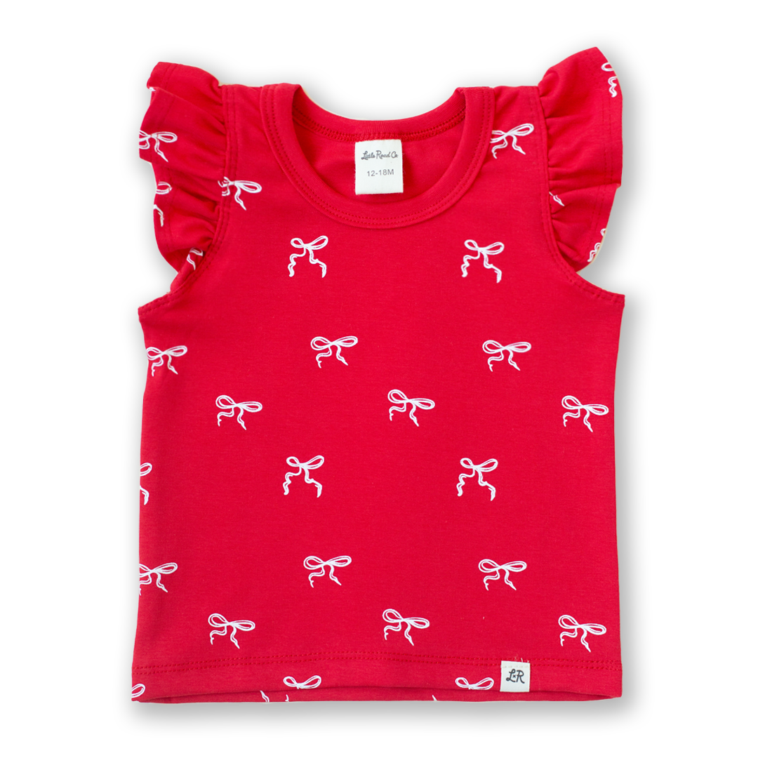 Heritage Bow Print Flutter Tank