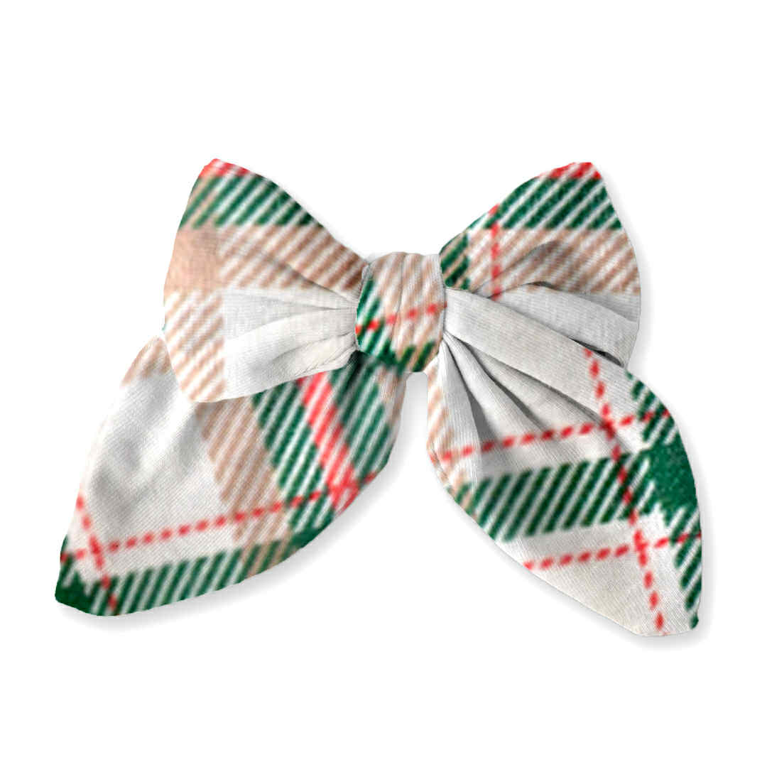 Holly Haven Plaid Medium Bow