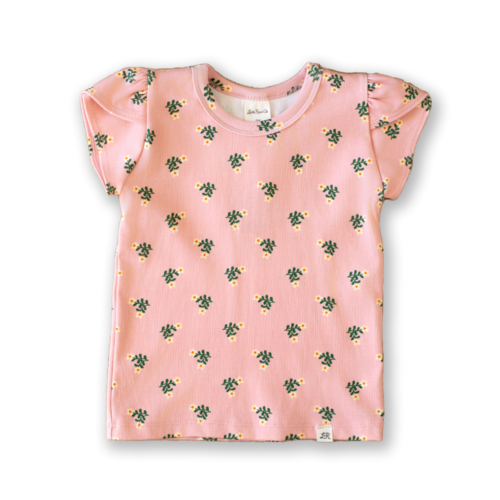 Prim Flora Petal Sleeve Top