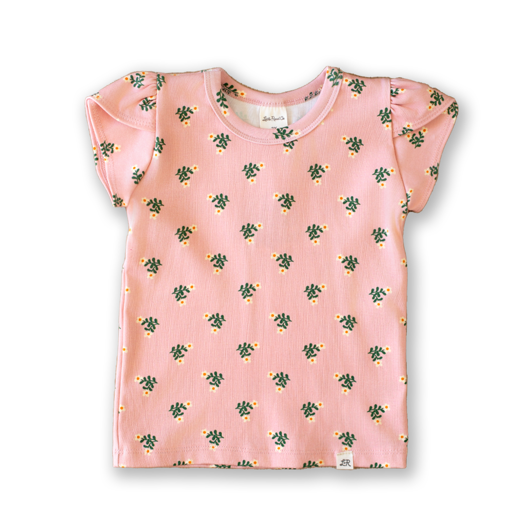 Prim Flora Petal Sleeve Top