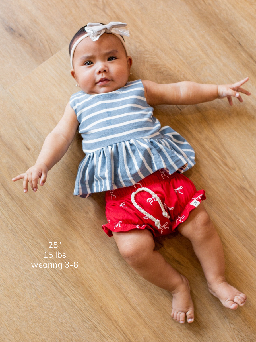 Heritage Bow Print Ruffle Shorties