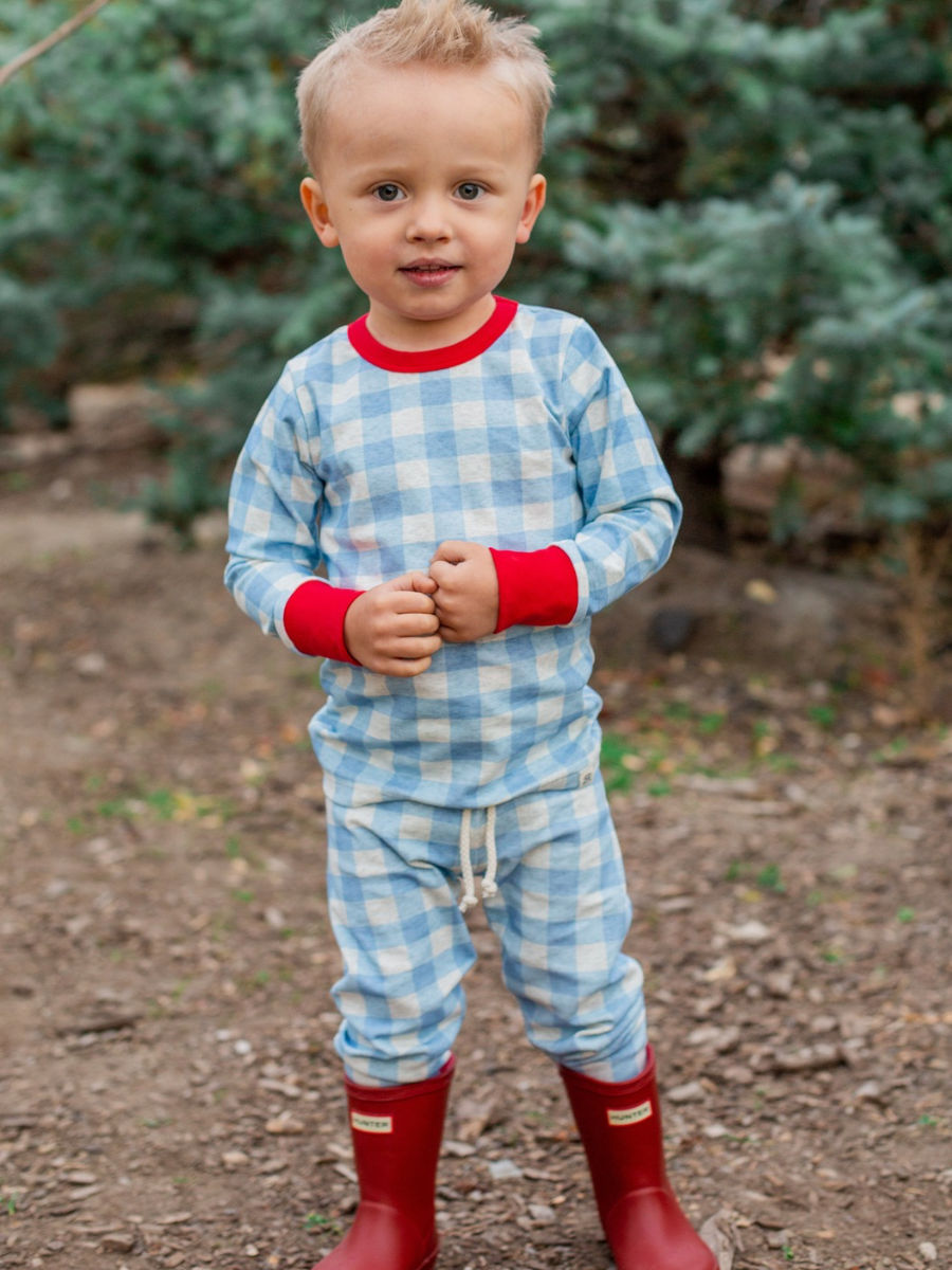 Blueberry Check Lounge Set