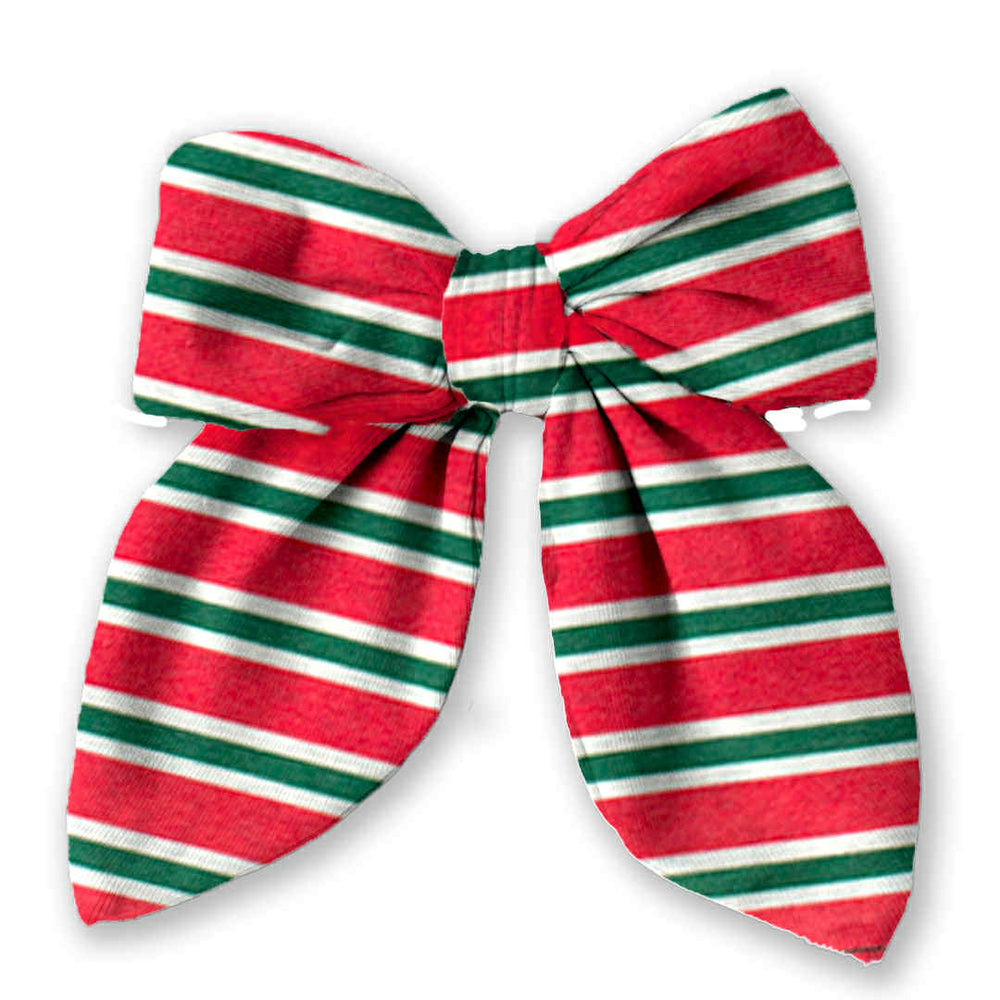 Merry Stripe Oversized Bow
