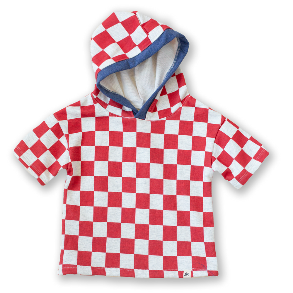 Valor Check Short Sleeve Hoodie