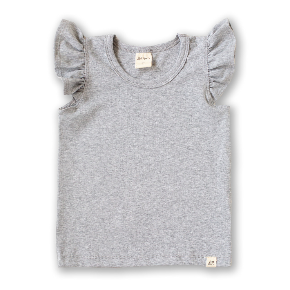 Heathered Grey Flutter Tank