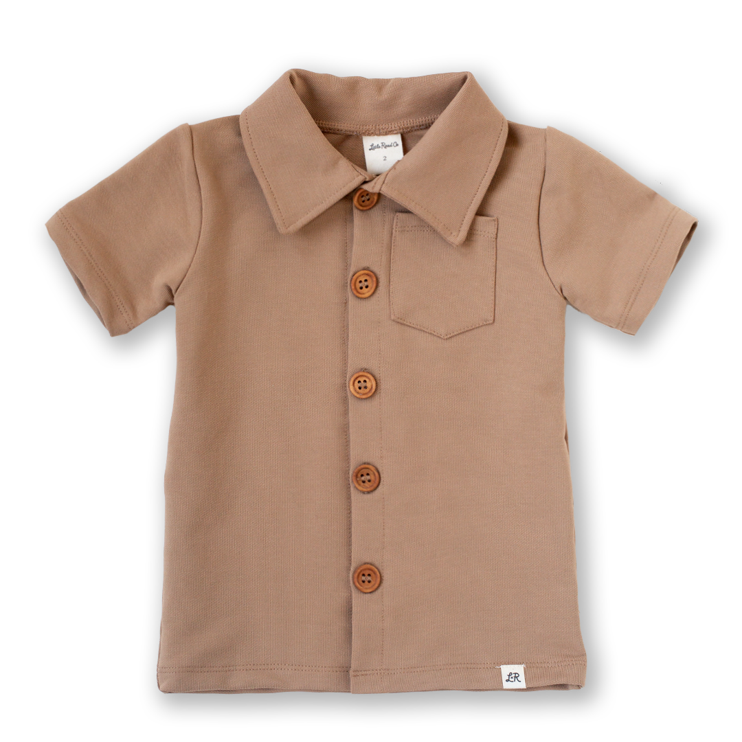 **PREORDER** Saddle Short Sleeve Button-Up Shirt