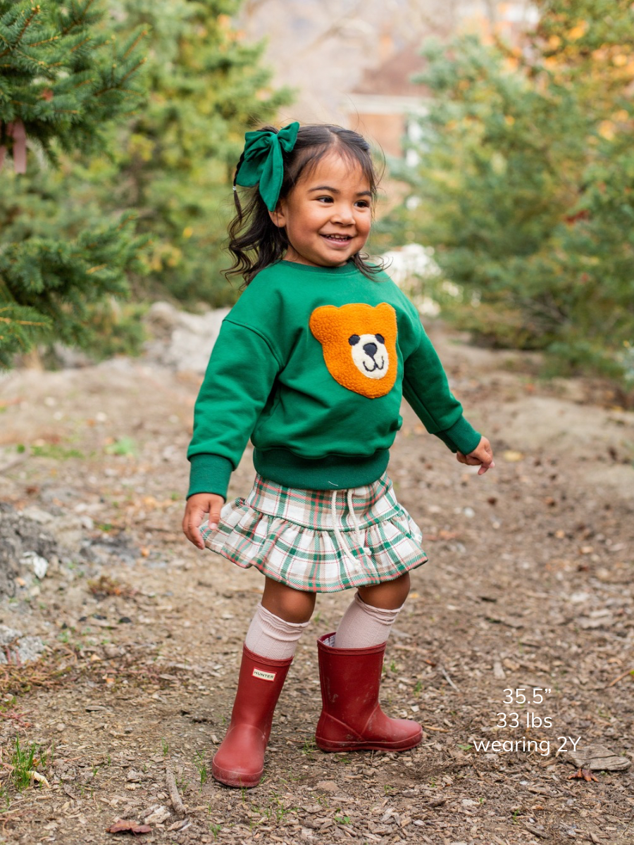 Holly Haven Plaid Tea Skort