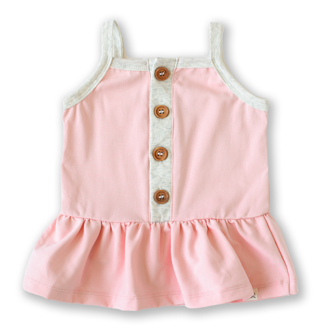 Gumdrop Button Peplum