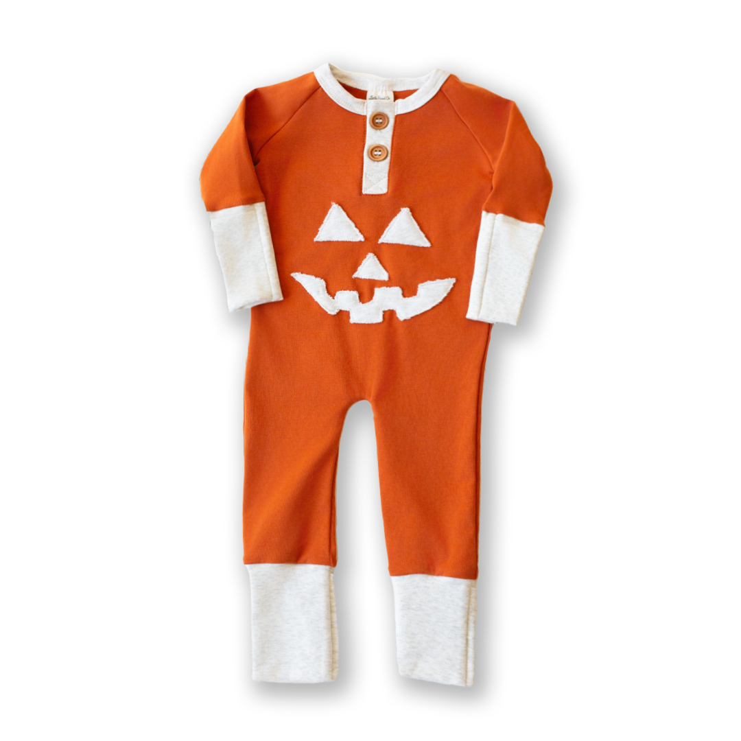 Monarch Jack-o’-Lantern Romper