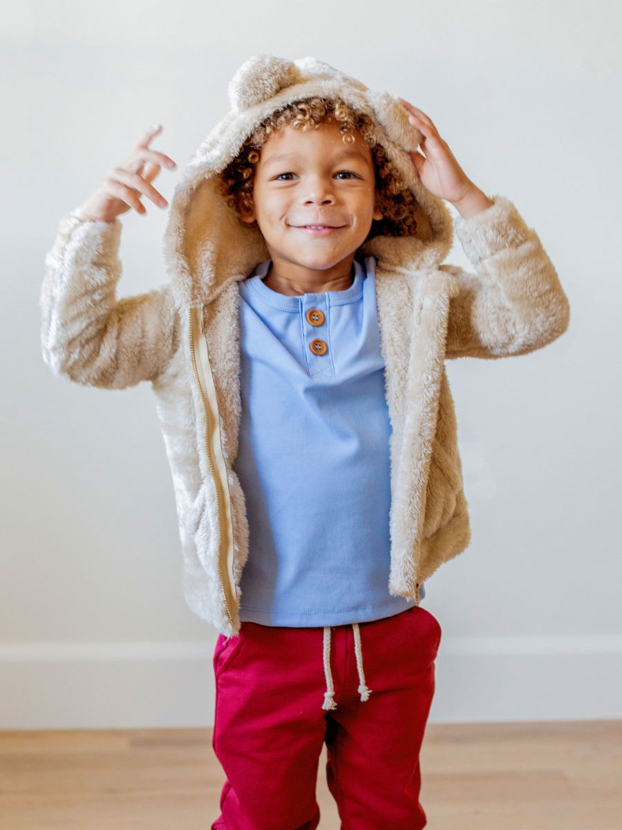 Ice Blue Long Sleeve Button Shirt