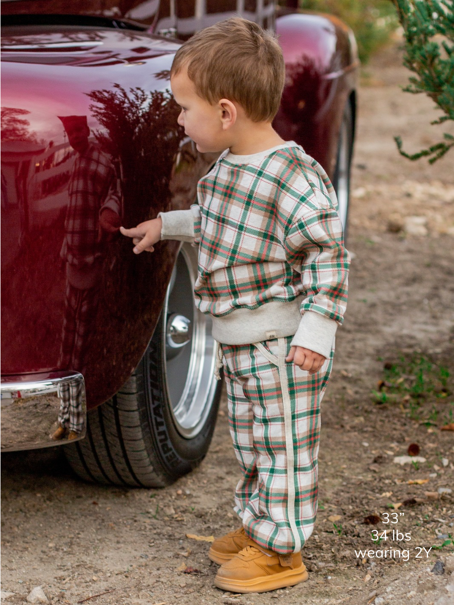 Holly Haven Plaid Balloon Joggers