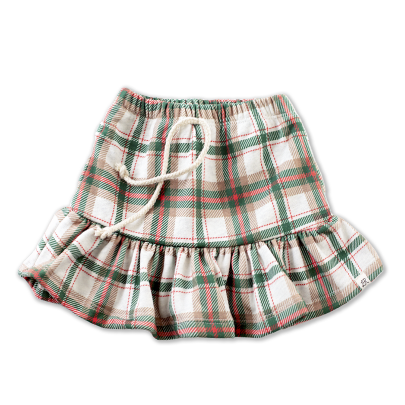Holly Haven Plaid Tea Skort