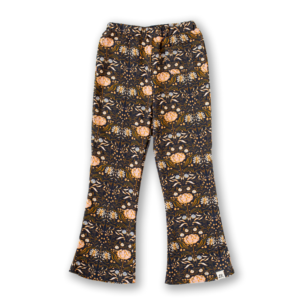 Autumn Fields Floral Flare Pants