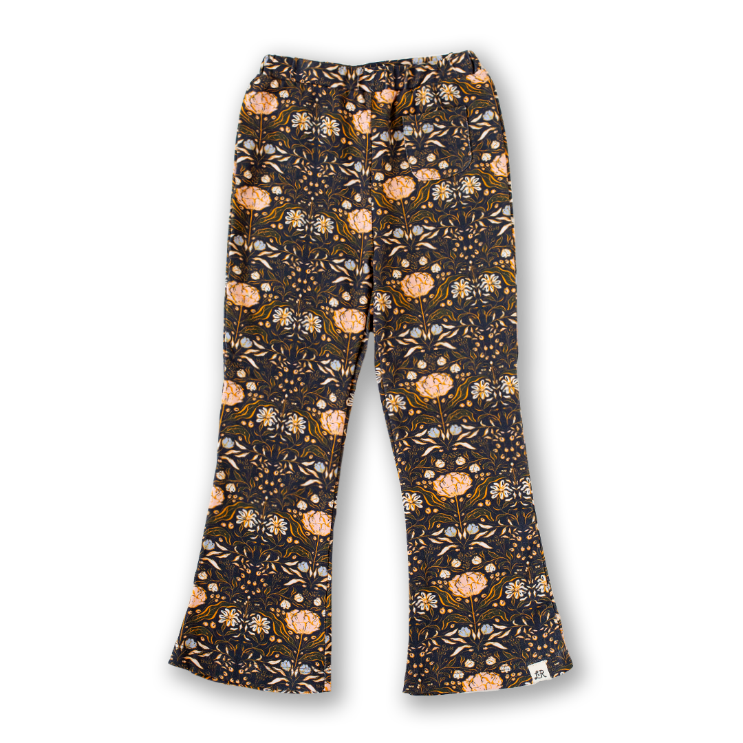 Autumn Fields Floral Flare Pants