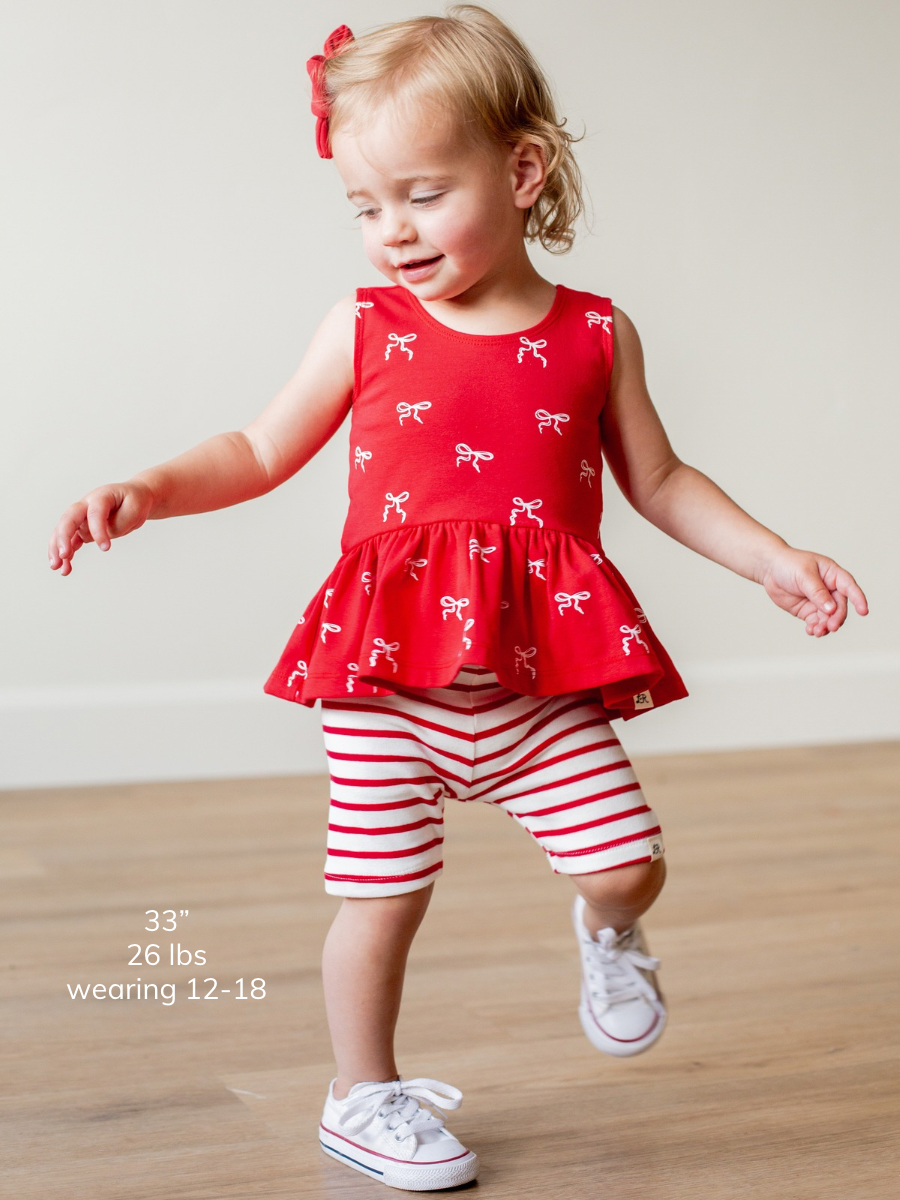 Heritage Bow Print Peplum