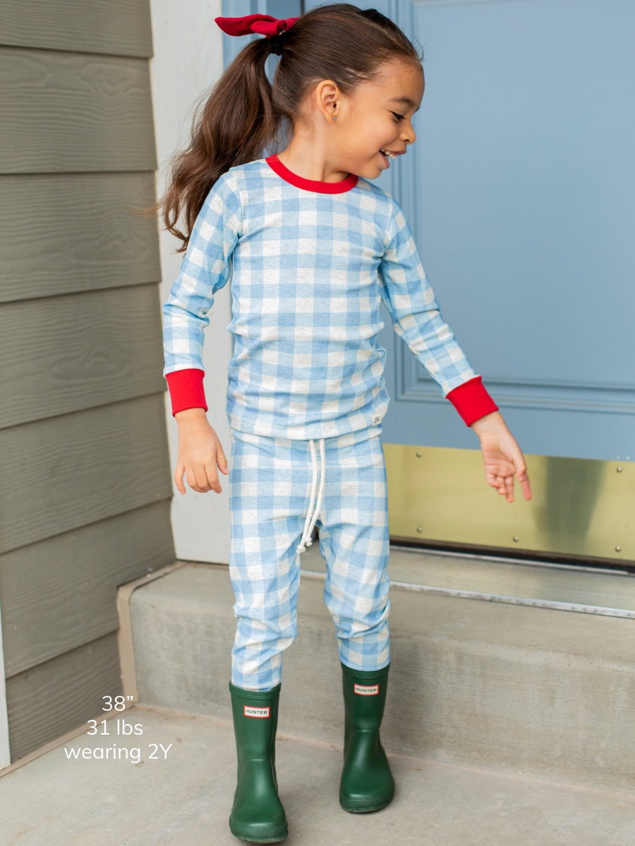 Blueberry Check Lounge Set