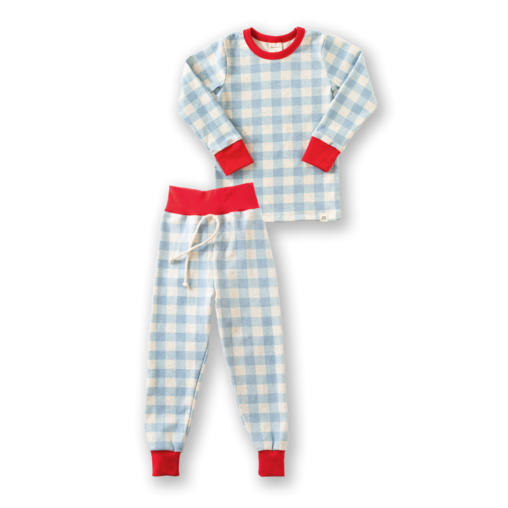 Blueberry Check Lounge Set
