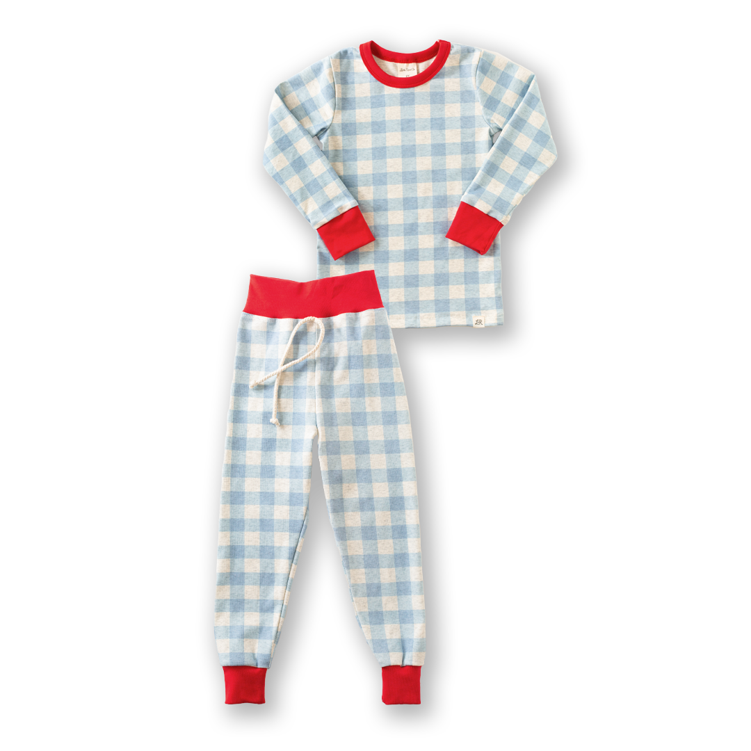 Blueberry Check Lounge Set